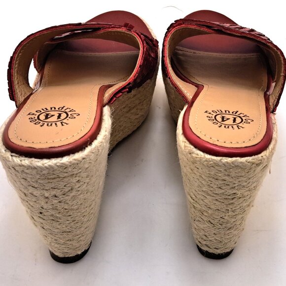 VINTAGE FOUNDRY CO.  Women's Lorie Espadrille Woven Slip-On Slide - Picture 5 of 9